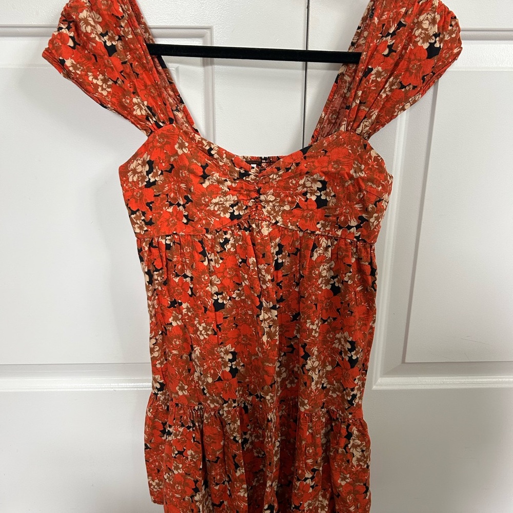 Free People Floral Mini Dress